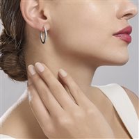 Orecchini Mabina Donna Upper in Argento Cubic Zirconia 563138 - 563138